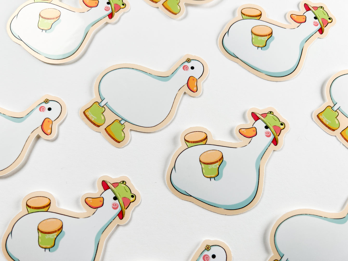 Rainy Day Ducks | Glossy Stickers