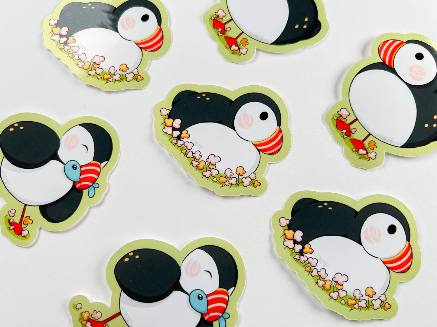 Puffins! | Glossy Stickers