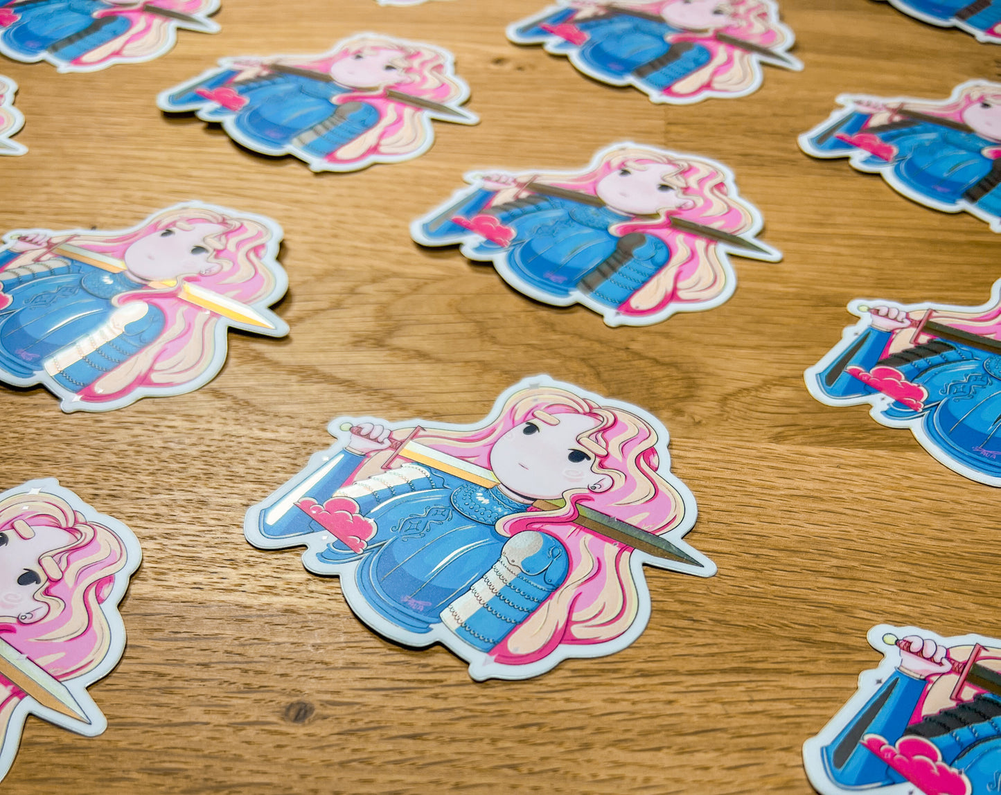 Sunset Knight | Mirror Sticker