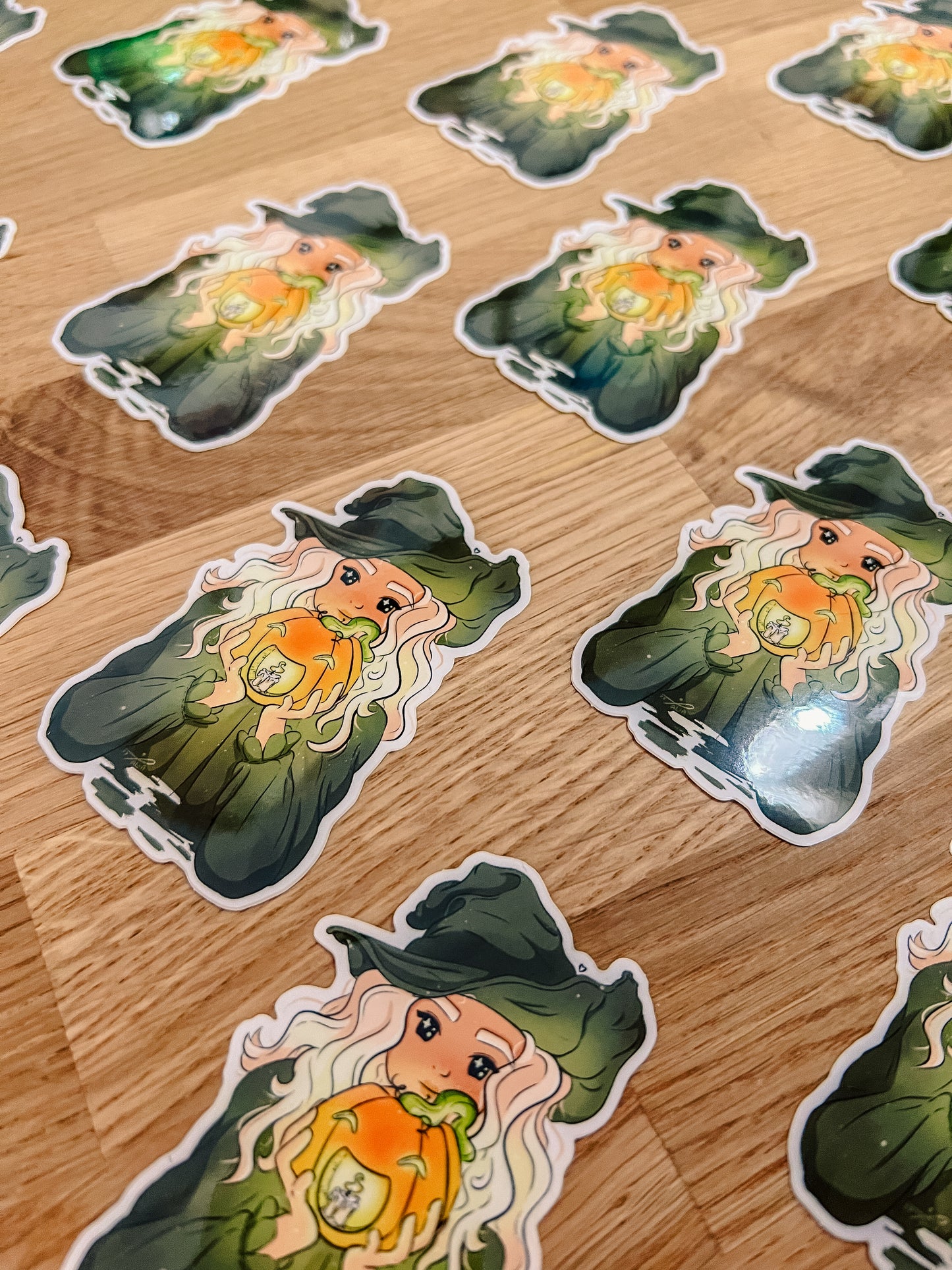 Pumpkin Witch | Glossy Sticker
