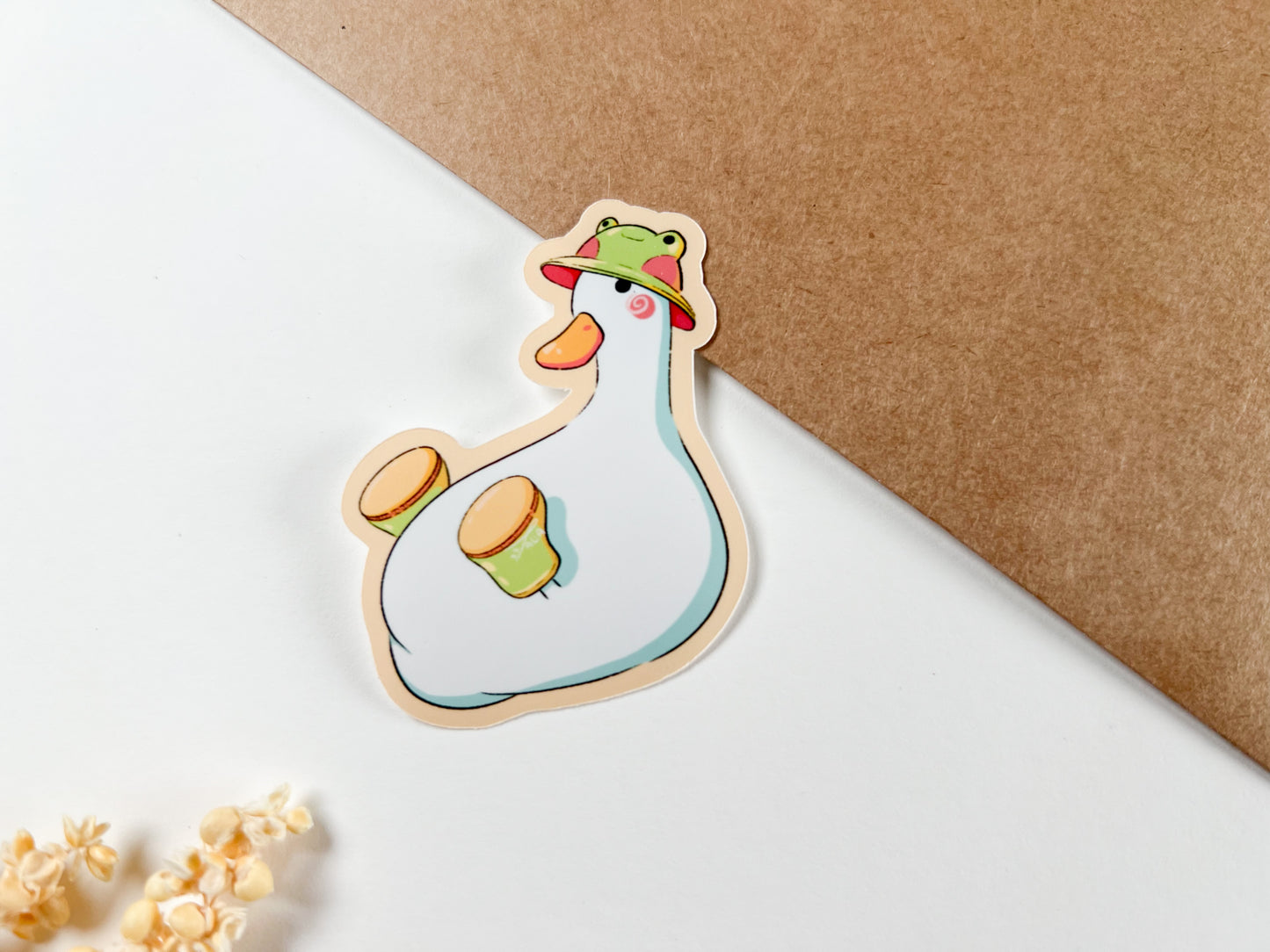 Rainy Day Ducks | Glossy Stickers